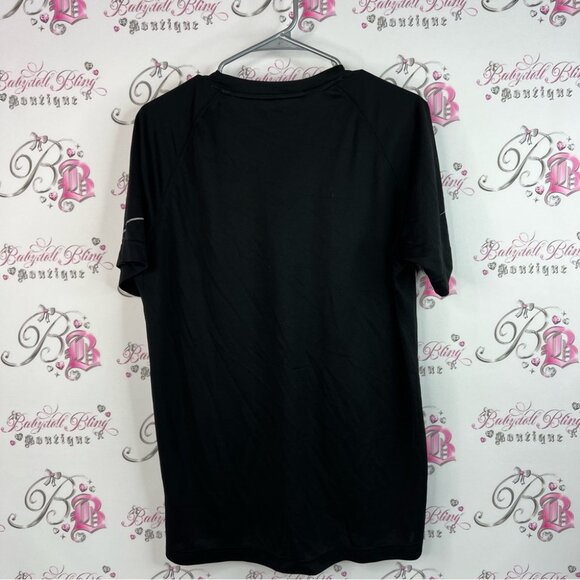 Adidas tshirt tee silver Black Short Sleeve Tee stretchy comfy sporty - Picture 2 of 9